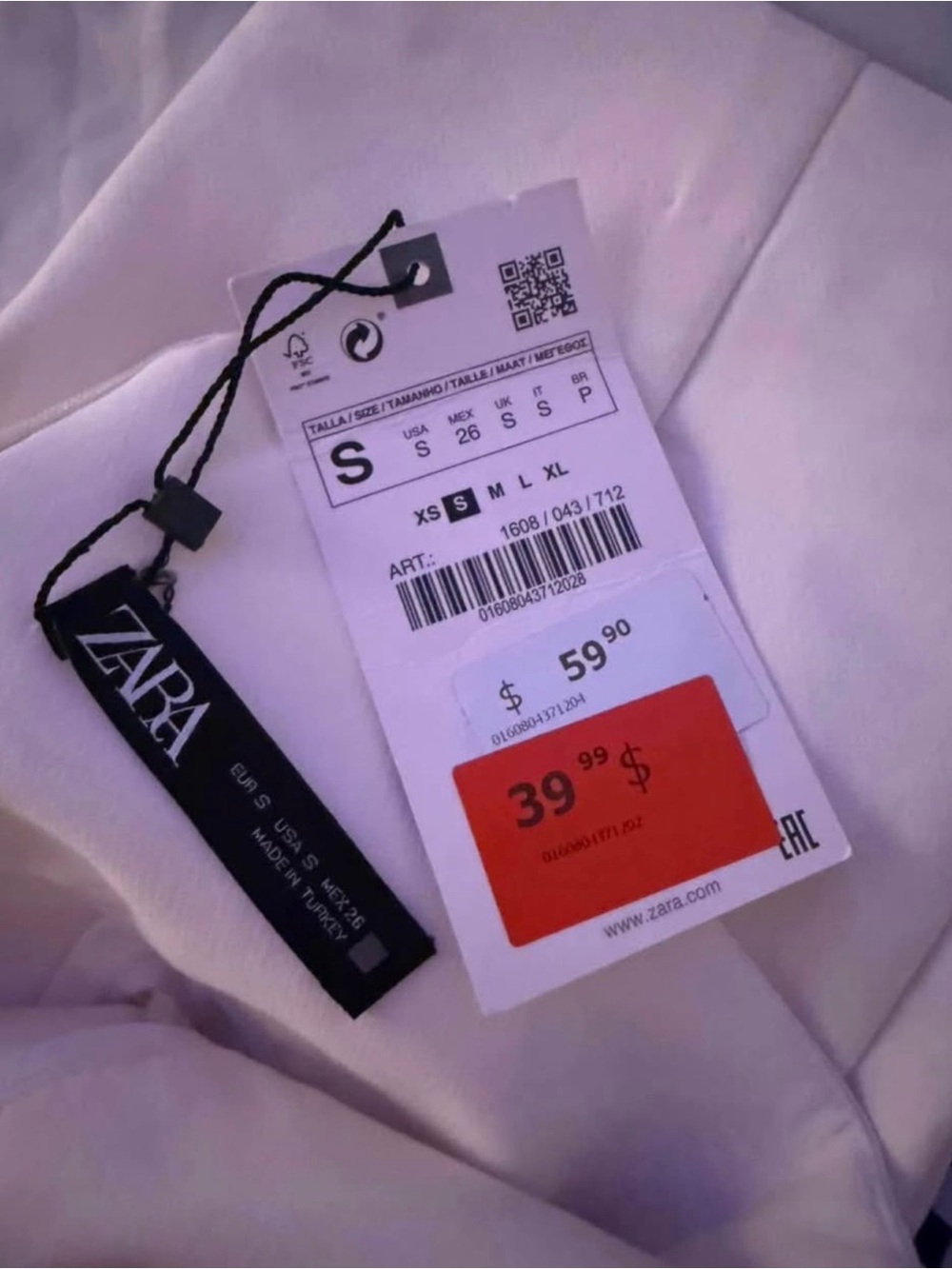 White dressy Zara pants